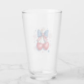 Kersen met Coquette Bow 4 juli Amerikaans Glas (Achterkant)