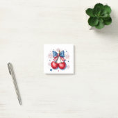 Kersen met Coquette Strik 4 juli Amerikaans Post-it® Notes (Kantoor)