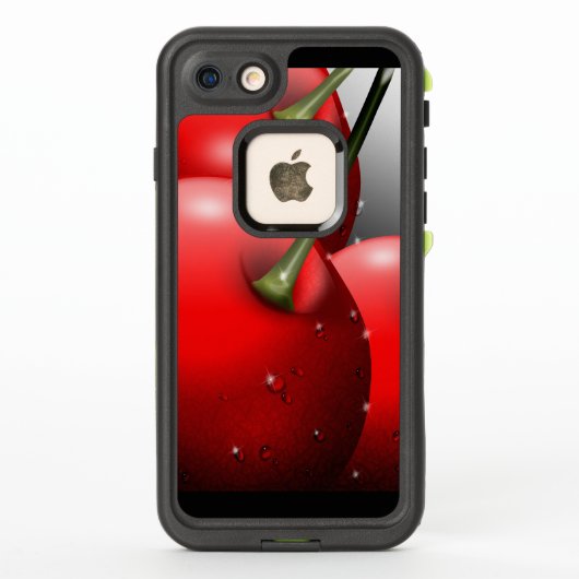 Kersen met dauwdruppels (Achterkant)