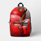 Kersen met dauwdruppels bedrukte rugzak (Voorkant)