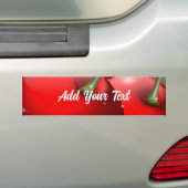 Kersen met dauwdruppels bumpersticker (Op auto)