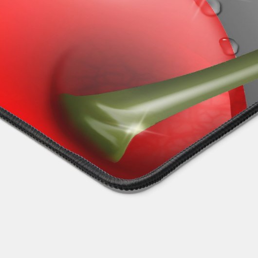 Kersen met dauwdruppels bureaumat (Hoek)