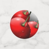 Kersen met dauwdruppels confetti (Kleine voorkant)