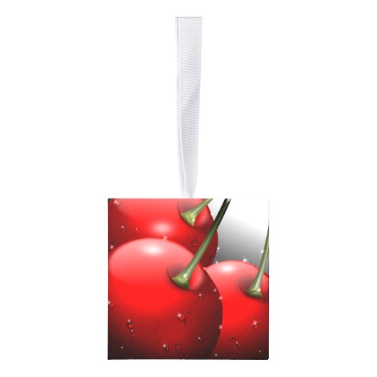 Kersen met dauwdruppels decoratie (Rechts)