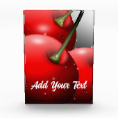 Kersen met dauwdruppels fotoblokken (Voorkant)