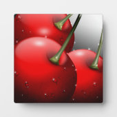 Kersen met dauwdruppels fotoplaat (Voorkant)