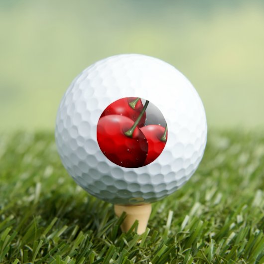 Kersen met dauwdruppels golfballen (Insitu Shirt)