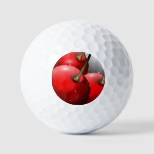 Kersen met dauwdruppels golfballen
