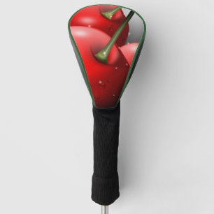 Kersen met dauwdruppels golfheadcover