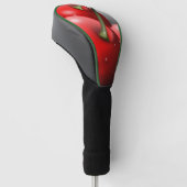 Kersen met dauwdruppels golfheadcover (Schuin)