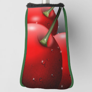 Kersen met dauwdruppels golfheadcover
