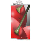 Kersen met dauwdruppels heupfles (Links)