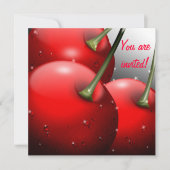 Kersen met dauwdruppels kaart (Voorkant)