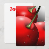 Kersen met dauwdruppels kaart (Voorkant / Achterkant)