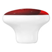 Kersen met dauwdruppels keramische knop (Zijkant)