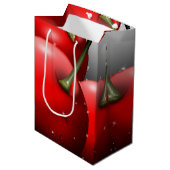 Kersen met dauwdruppels medium cadeauzakje (Voorkant Gekanteld)