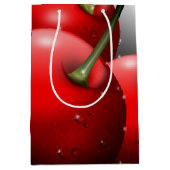 Kersen met dauwdruppels medium cadeauzakje (Voorkant)