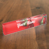 Kersen met dauwdruppels naambordje (Zijkant)