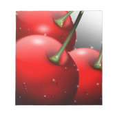 Kersen met dauwdruppels notitieblok (Voorkant)