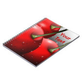 Kersen met dauwdruppels notitieboek (Linkerzijde)