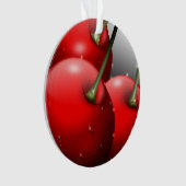 Kersen met dauwdruppels ornament (voorkant)