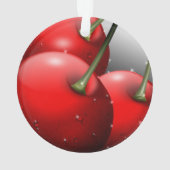 Kersen met dauwdruppels ornament (achterkant)