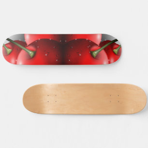 Kersen met dauwdruppels persoonlijk skateboard