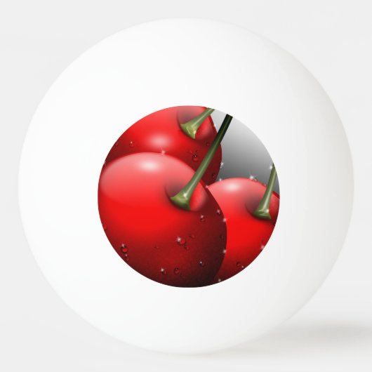 Kersen met dauwdruppels pingpongbal (Voorkant)