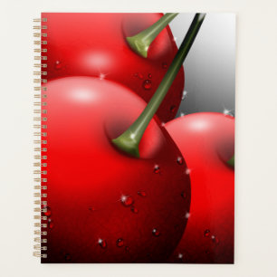 Kersen met dauwdruppels planner