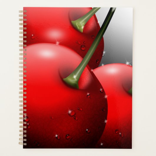 Kersen met dauwdruppels planner (Voorkant)