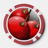Kersen met dauwdruppels poker chips (Achterkant)