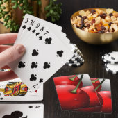 Kersen met dauwdruppels pokerkaarten (Insitu)
