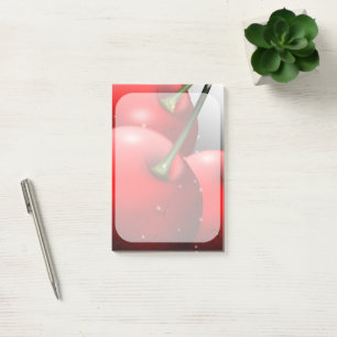 Kersen met dauwdruppels post-it® notes