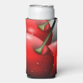 Kersen met dauwdruppels seltzer blikjeskoeler (Seltzer Voorkant)