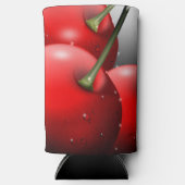 Kersen met dauwdruppels seltzer blikjeskoeler (Voorkant)