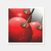 Kersen met dauwdruppels servet (Voorkant)