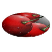 Kersen met dauwdruppels snijplank (Hoek)