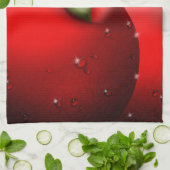 Kersen met dauwdruppels theedoek (Gevouwen)