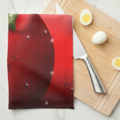 Kersen met dauwdruppels theedoek (Quarter Fold)