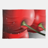 Kersen met dauwdruppels theedoek (Horizontaal)