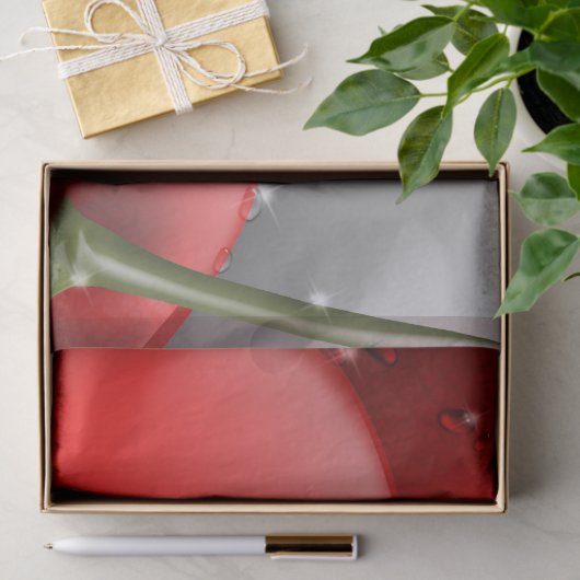 Kersen met dauwdruppels tissuepapier (Geschenk)