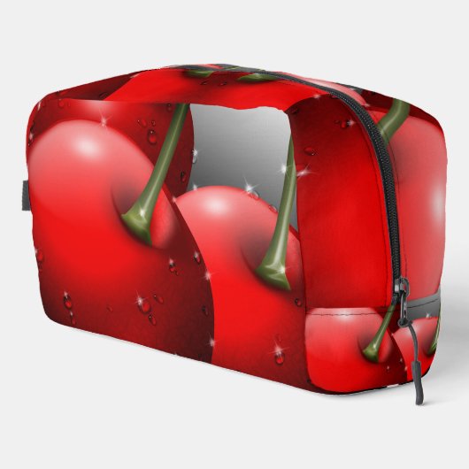 Kersen met dauwdruppels toilettasje (Rechterhoek)