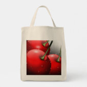 Kersen met dauwdruppels tote bag (Achterkant)