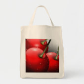 Kersen met dauwdruppels tote bag (Voorkant)