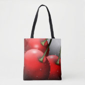 Kersen met dauwdruppels tote bag (Voorkant)