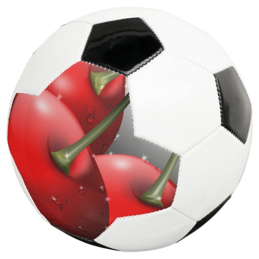 Kersen met dauwdruppels voetbal (Drie kwart)
