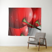 Kersen met dauwdruppels wandkleed (In Situ (horizontaal))