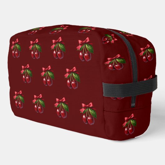 Kersen met een boog toilettasje (Linkerhoek)