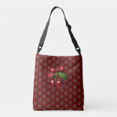 Kersen met een Bow-Cherry Red-Oh Cherry Crossbody Tas (Achterkant)