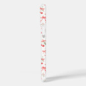 Kersen Met Rode Coquette Strikken Met Monogram Case-Mate iPhone Case (Achterkant / Links)